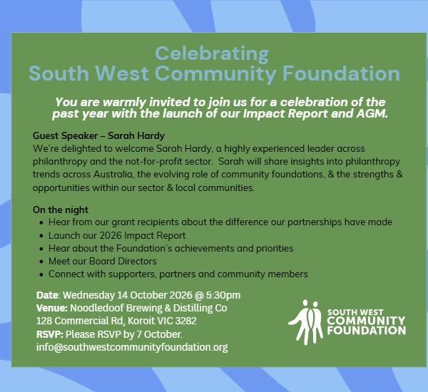 South West Community Foundation AGM Invitation
